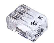 Fjedersamlemuffe med 2 poler 2,5 mm² - 16 stk. 